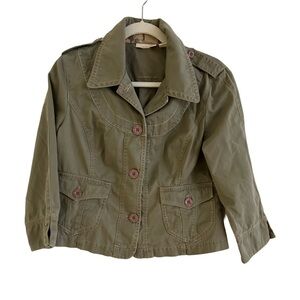 DKNY Jeans Olive Denim Jacket